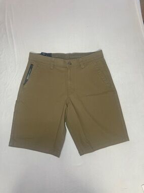 Weatherproof Men’s Tan Flat-Front Shorts size 32